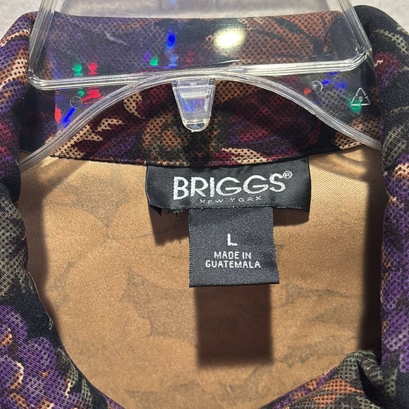 Briggs New York Purple and Brown Patterned Jacket - Picture 2 of 4
